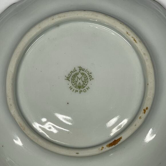 Old Noritake Handpainted Vase & Dish Sailing Ship Windmill Japan - Picture 15 of 16